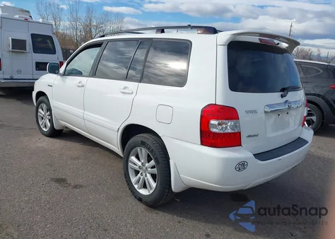 2006 Toyota Highlander Hybrid V6 from USA, damaged, VIN JTEEW21A460026306